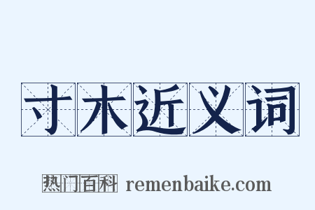 寸木近义词是什么意思的图片